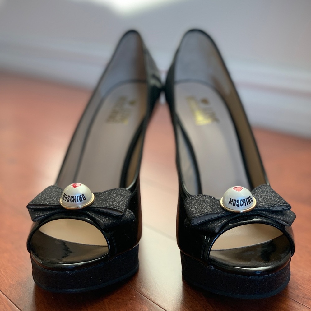 Moschino Black Sandals NWT